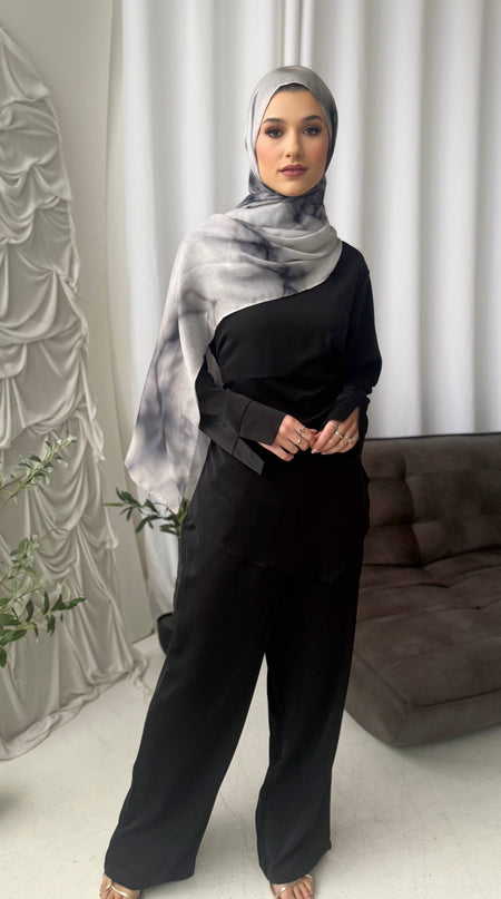 Nidha Co-ord Set - Black
