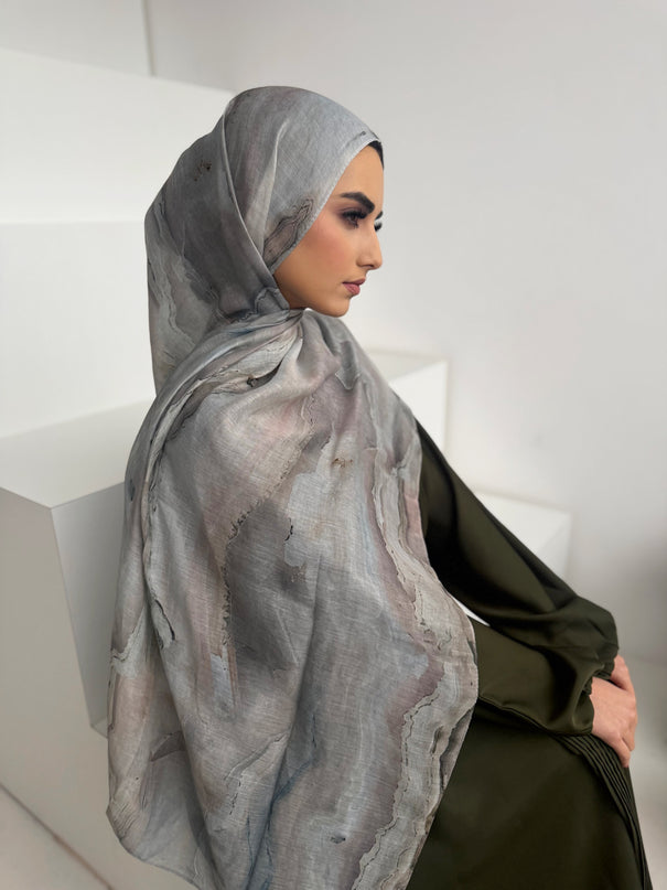 Tie Dye Modal Hijab - Ocean