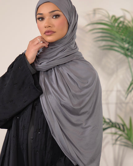Maxi Jersey Hijab - Grey