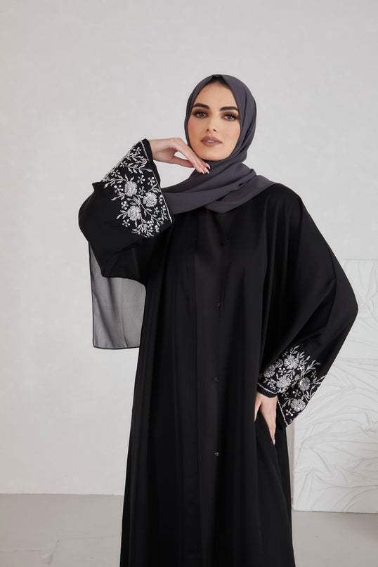 Haya Embellished Sleeve Abaya