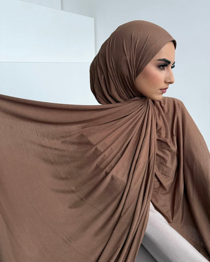 Maxi Jersey Hijab - Taupe