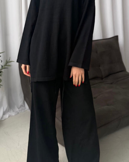 Casual Co-ord Set - Black