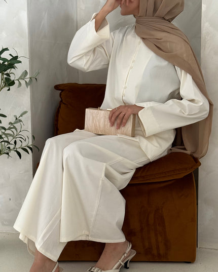Button Co-ord Set - Ivory
