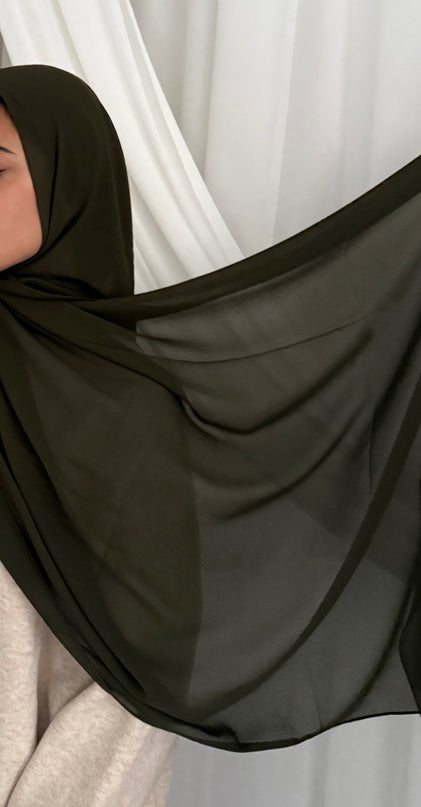 Soft Chiffon Hijab - Khaki