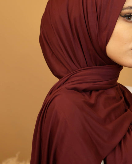 AALIYA COLLECTIONS JERSEY HIJAB IN MAROON