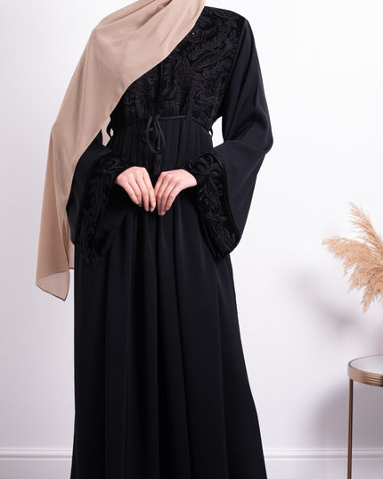 Aaliya Collections Mia Velvet Embroidered Abaya