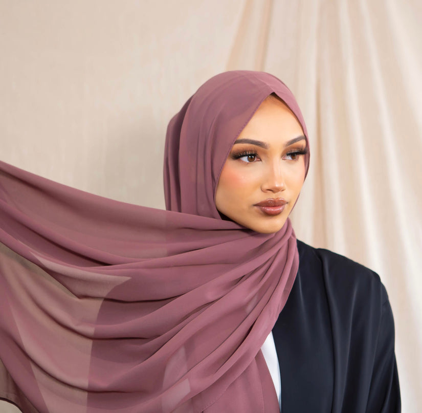 Chiffon Hijab -  Mauve