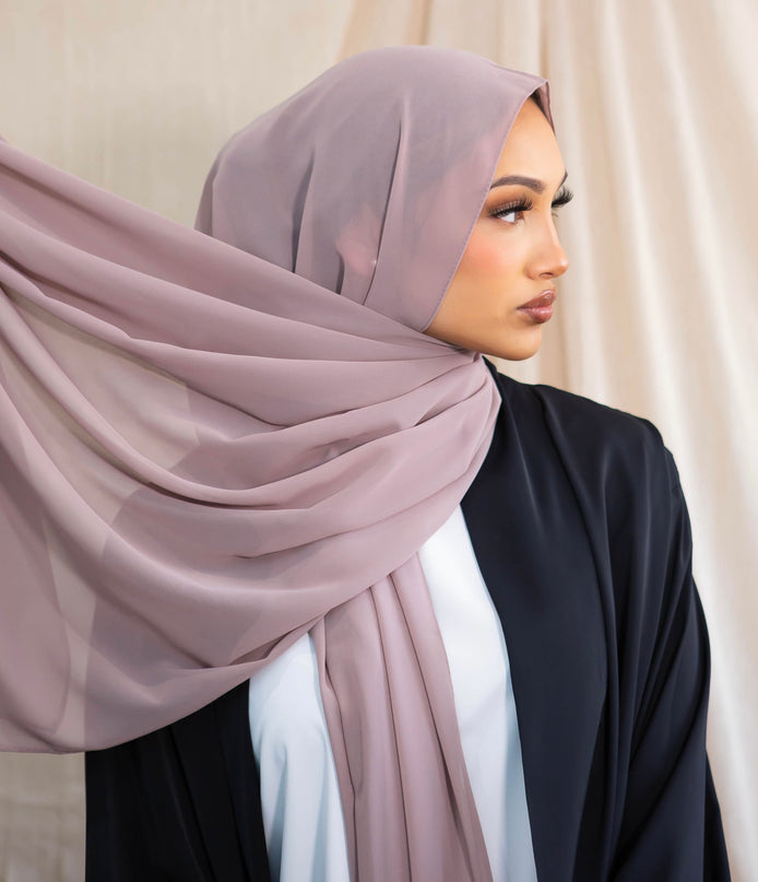 Chiffon Hijab - Nude Pink