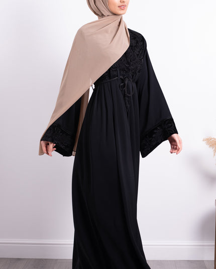Aaliya Collections Mia Velvet Embroidered Abaya
